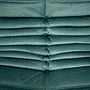Togo Armchair and Ottoman Set Rib Velvet Aqua 7