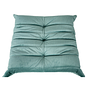 Togo Armchair and Ottoman Set Rib Velvet Aqua 10