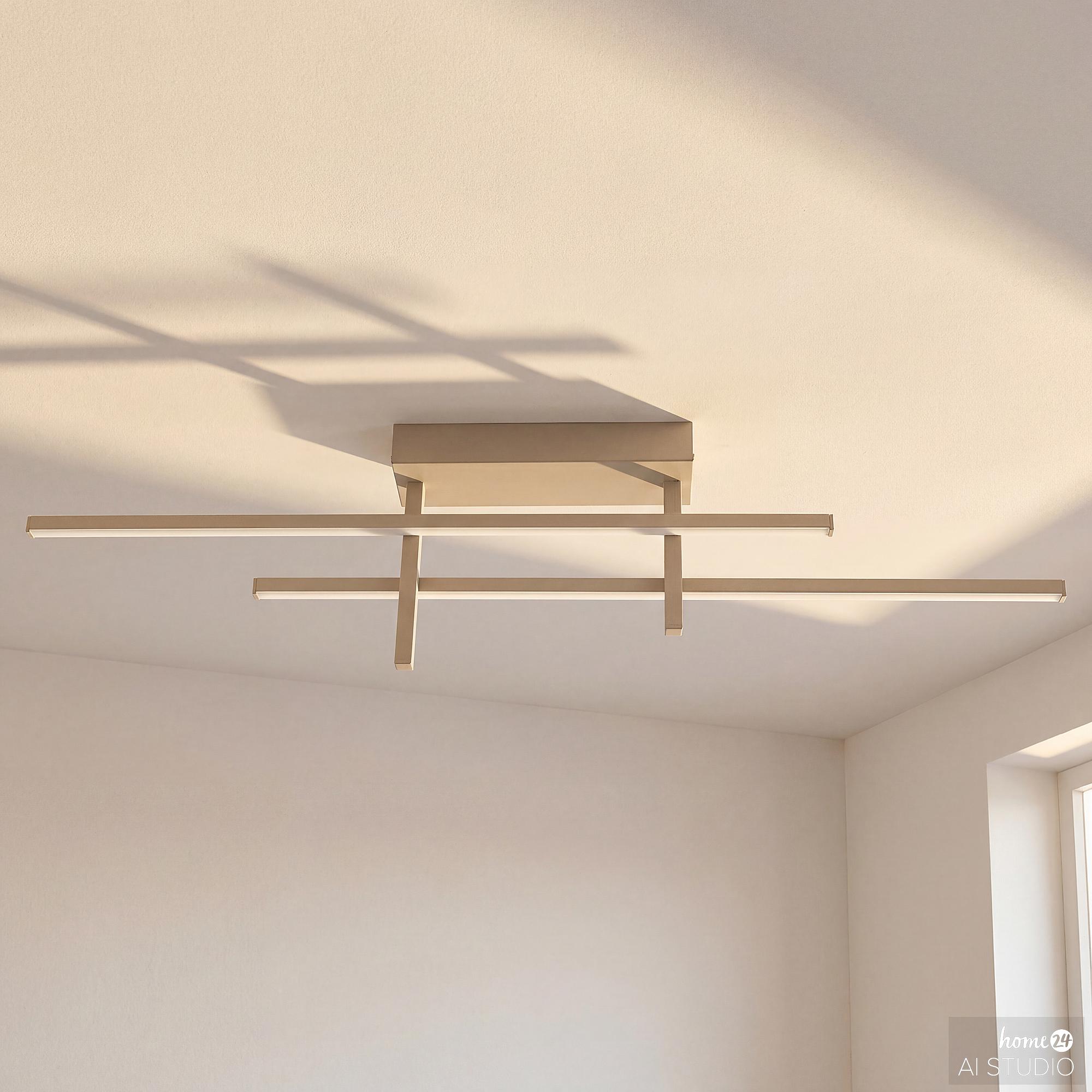 Trepiliano LED ceiling light 1-light aluminum sand 2