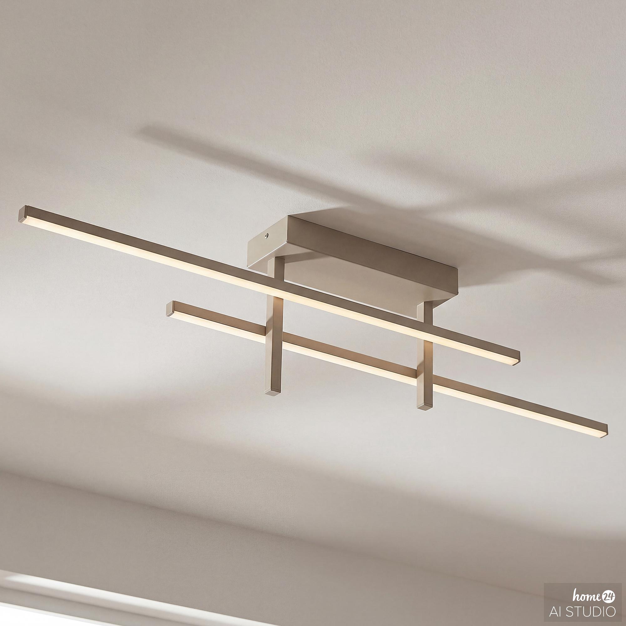 Trepiliano LED ceiling light 1-light aluminum sand 1