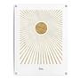 Outdoor Poster Golden Sun PVC Gold 60x80 cm 0