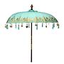 ORIENTAL LOUNGE Parasol Cotton Fabric Fruitwood Turquoise 0