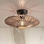 Zanzibar Ceiling Lamp Iron Rattan Beige Ø40 cm 1