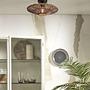 Zanzibar Ceiling Lamp Iron Rattan Beige Ø40 cm 2