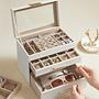 Ruika Jewelry Box Velvet White 25x21x16 cm 4