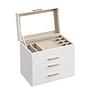 Ruika Jewelry Box Velvet White 25x21x16 cm 0