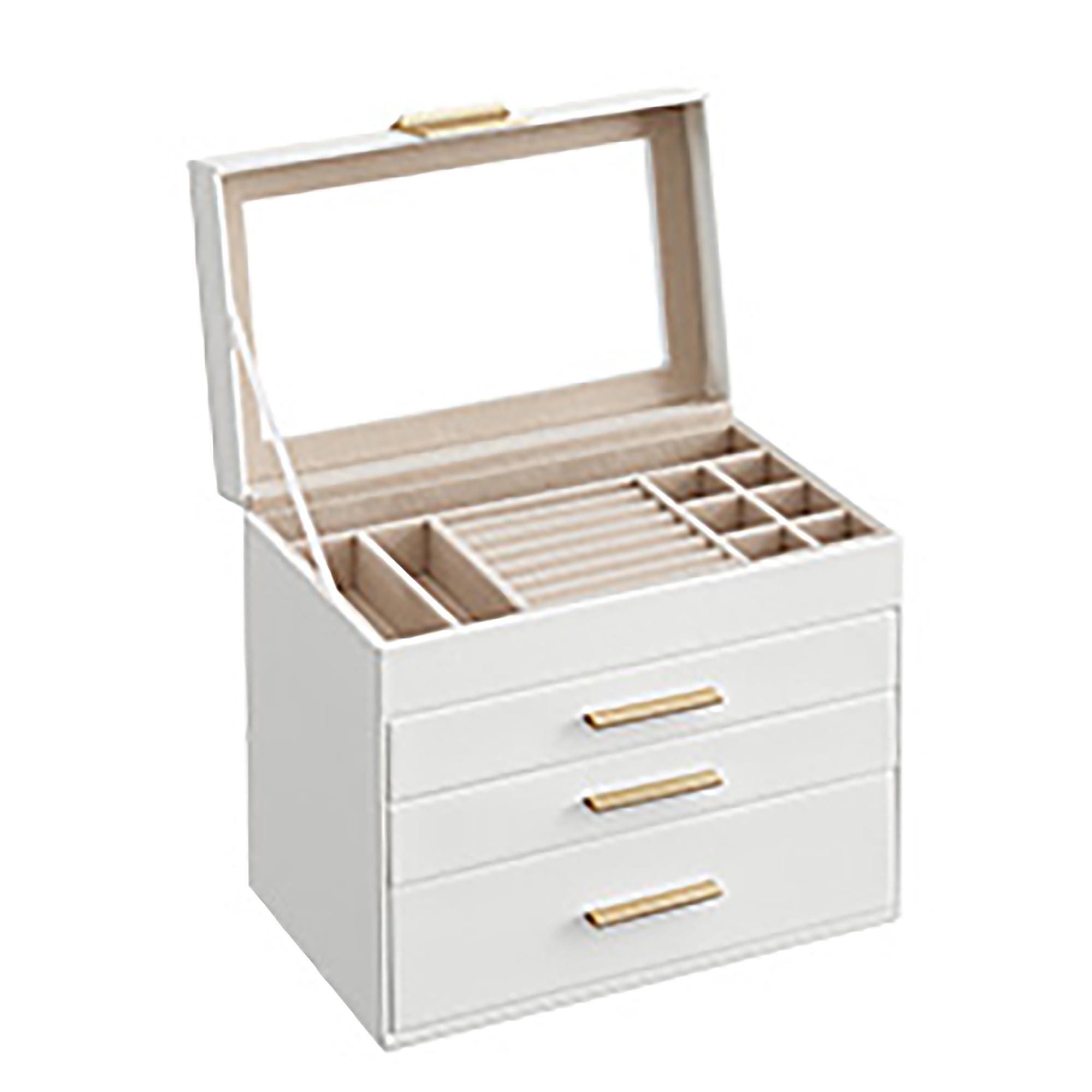 Ruika Jewelry Box Velvet White 25x21x16 cm 1