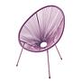 Copacabana Set of 3 Seating Group Steel Polyrattan Lavender 3