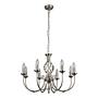 Zanzibar Chandelier 8-Light Steel Silver 2