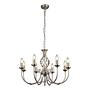 Zanzibar Chandelier 8-Light Steel Silver 1