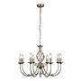 Zanzibar Chandelier 8-Light Steel Silver 3
