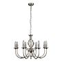 Zanzibar Chandelier 8-Light Steel Silver 4