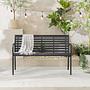 Jimbo Garden Bench Steel Polywood Black 0