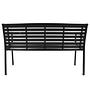Jimbo Garden Bench Steel Polywood Black 3
