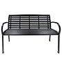 Jimbo Garden Bench Steel Polywood Black 2