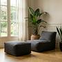 ReLaX!BaG Ottoman Woven Fabric Anthracite 2