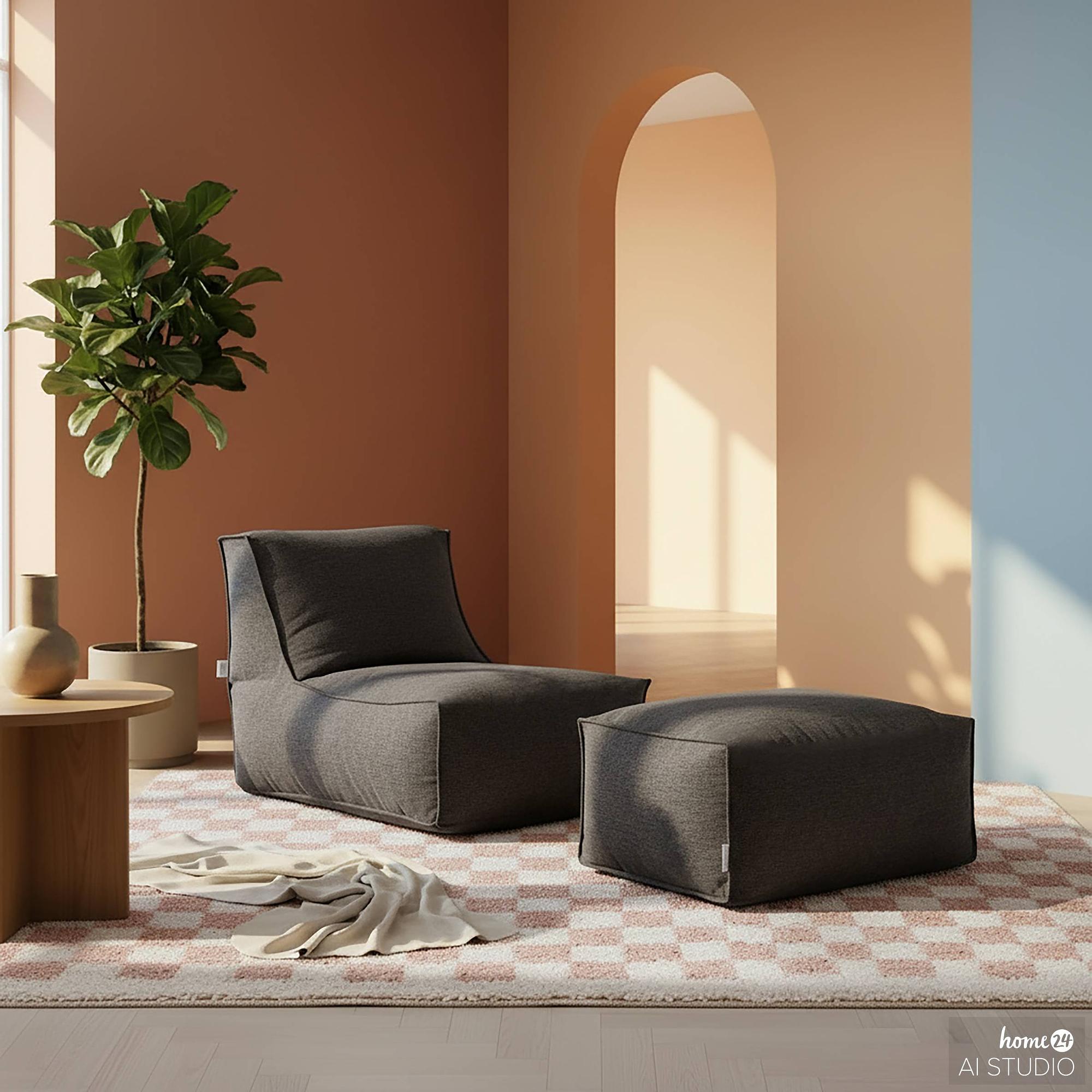 ReLaX!BaG Ottoman Woven Fabric Anthracite 4