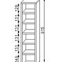 Elementa Shelf Oak Decor White 2