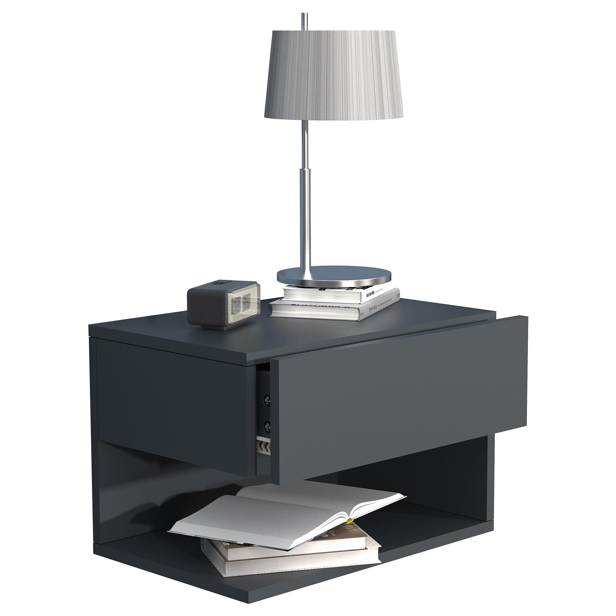 Usal XL Hanging Nightstand Black 3