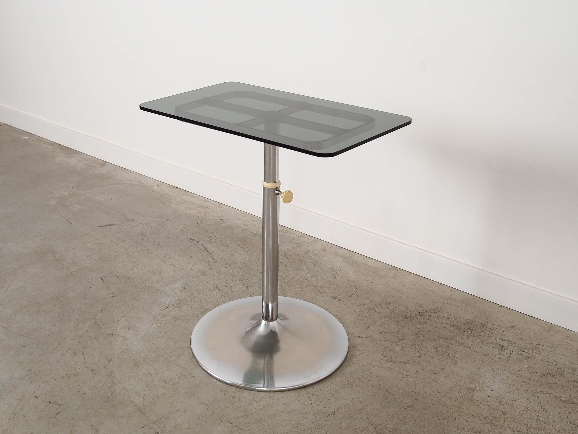 Coffee table glass 1970s 1