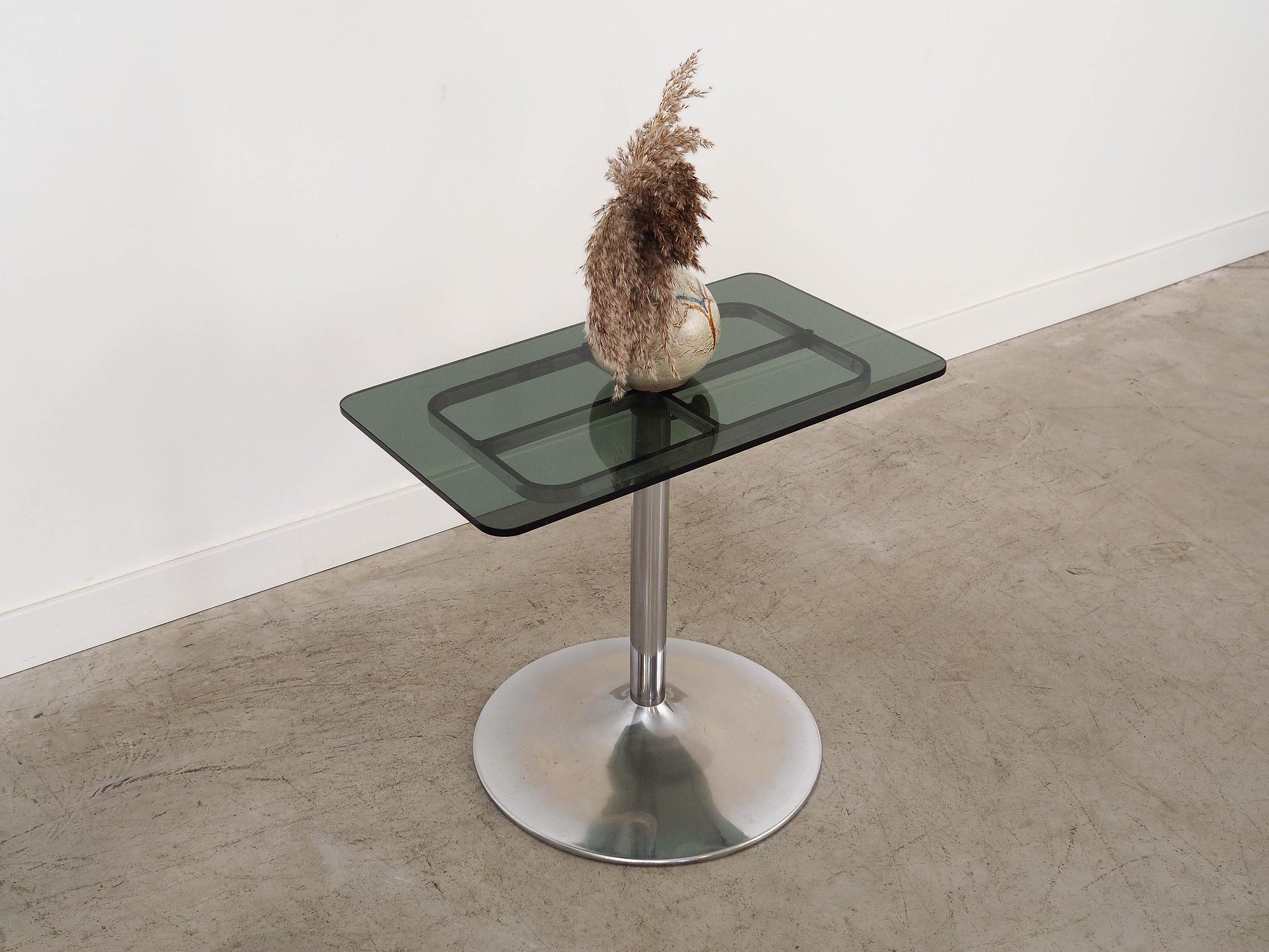 Coffee table glass 1970s 8