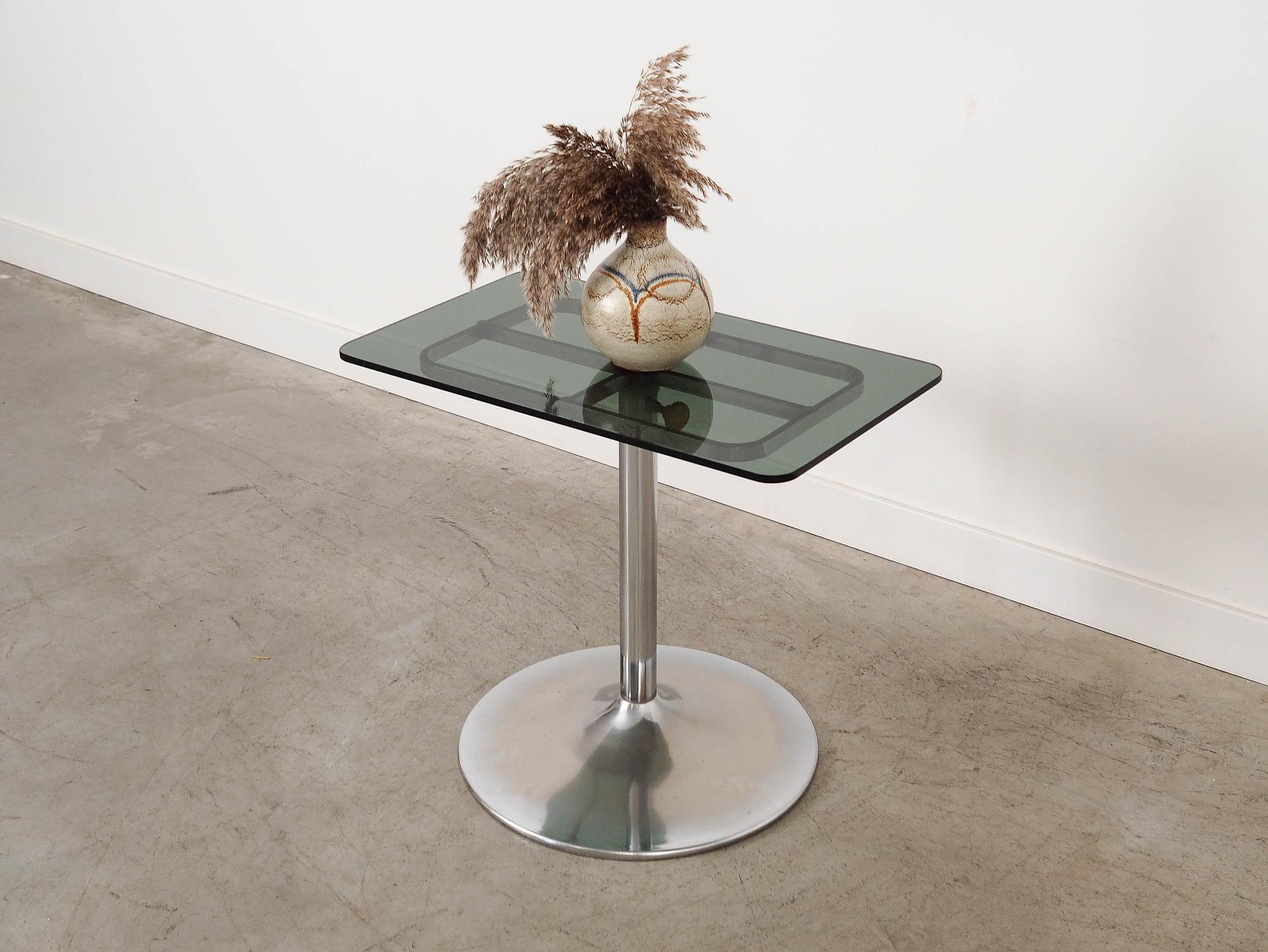 Coffee table glass 1970s 7