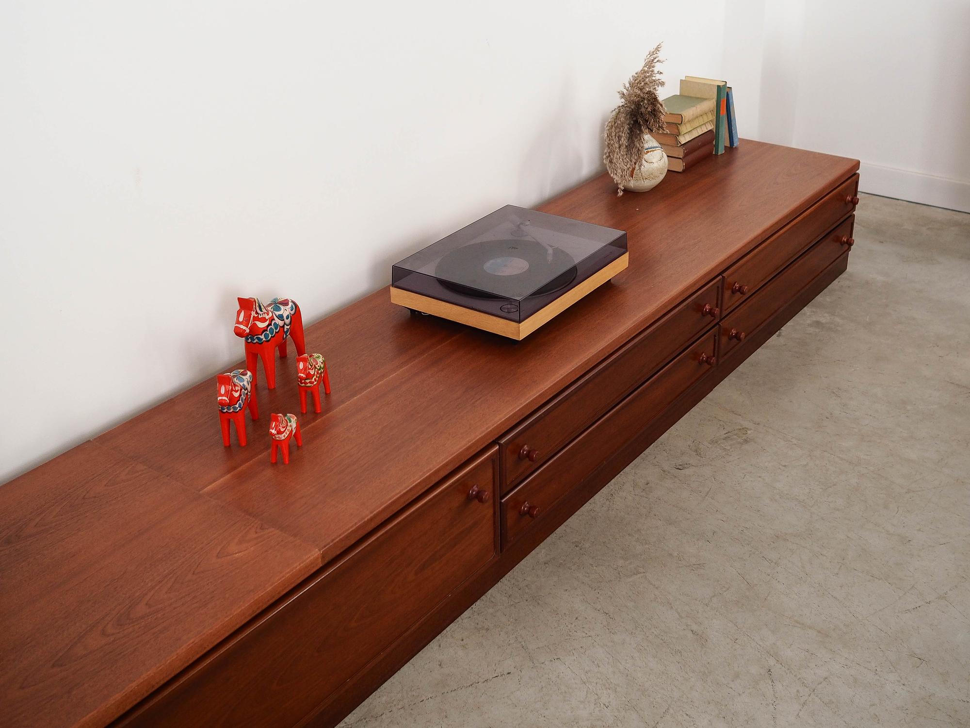 Mahogany Lowboard Brown 1970s 3