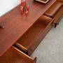 Mahogany Lowboard Brown 1970s 11