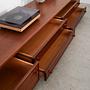 Mahogany Lowboard Brown 1970s 12