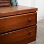 Mahogany Lowboard Brown 1970s 14