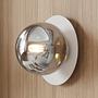 Oslo Wall Lamp Steel Smoked Glass White Black 0