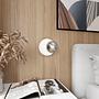 Oslo Wall Lamp Steel Smoked Glass White Black 2