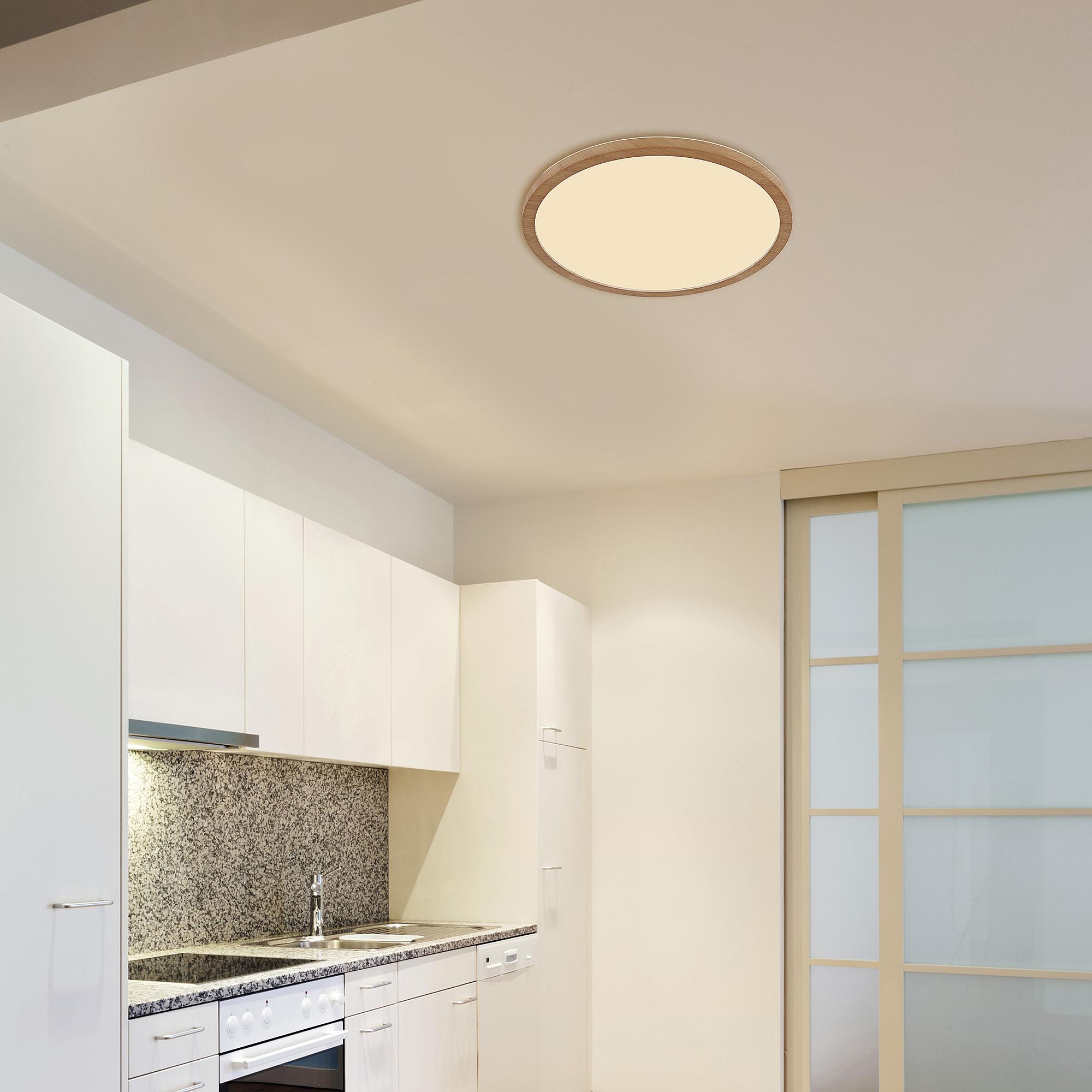 1-Light Sapana LED Ceiling Light Acrylic Glass Brown Ø42cm 2