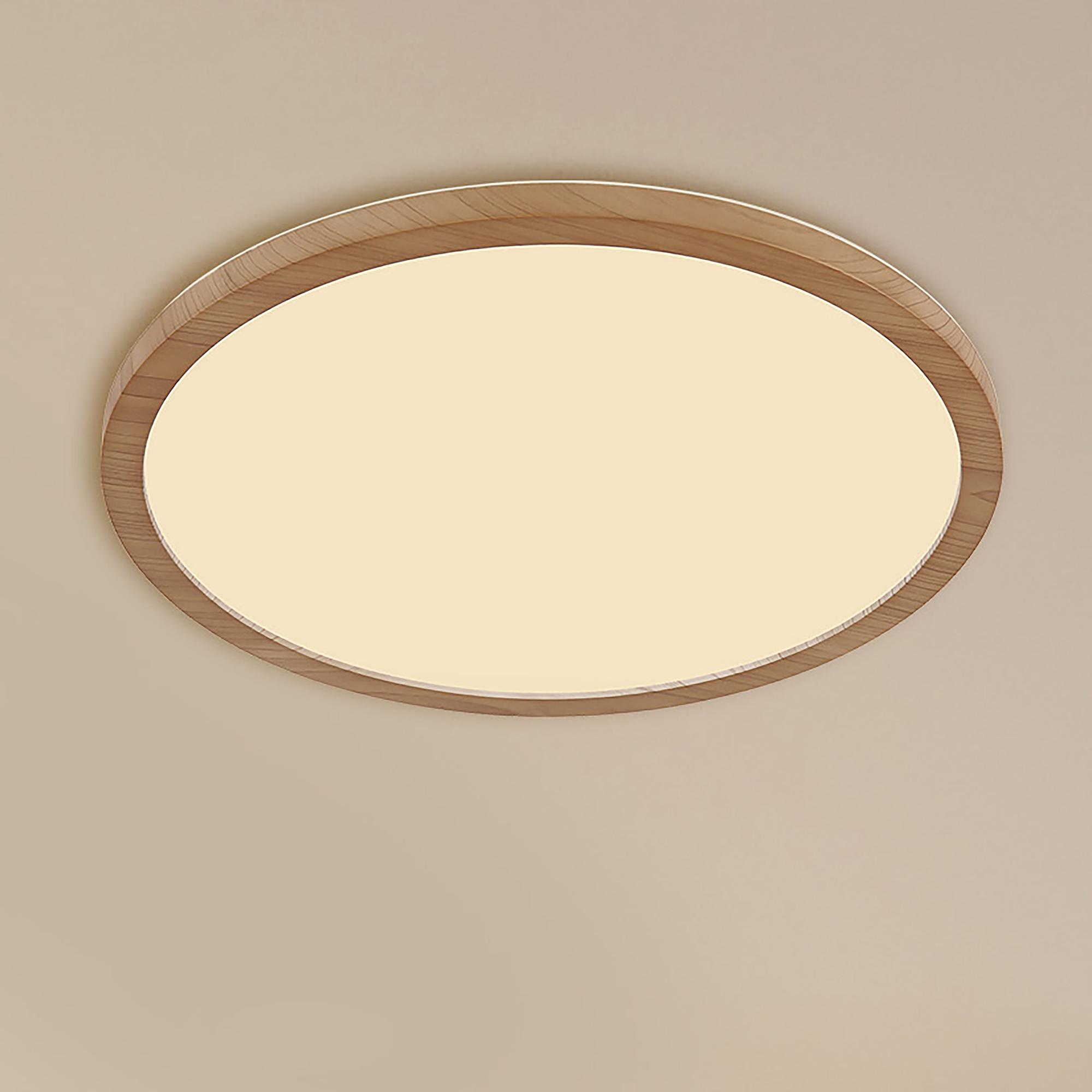 1-Light Sapana LED Ceiling Light Acrylic Glass Brown Ø42cm 0