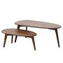 Latexo 2x Coffee Table Solid Wood Brown 0