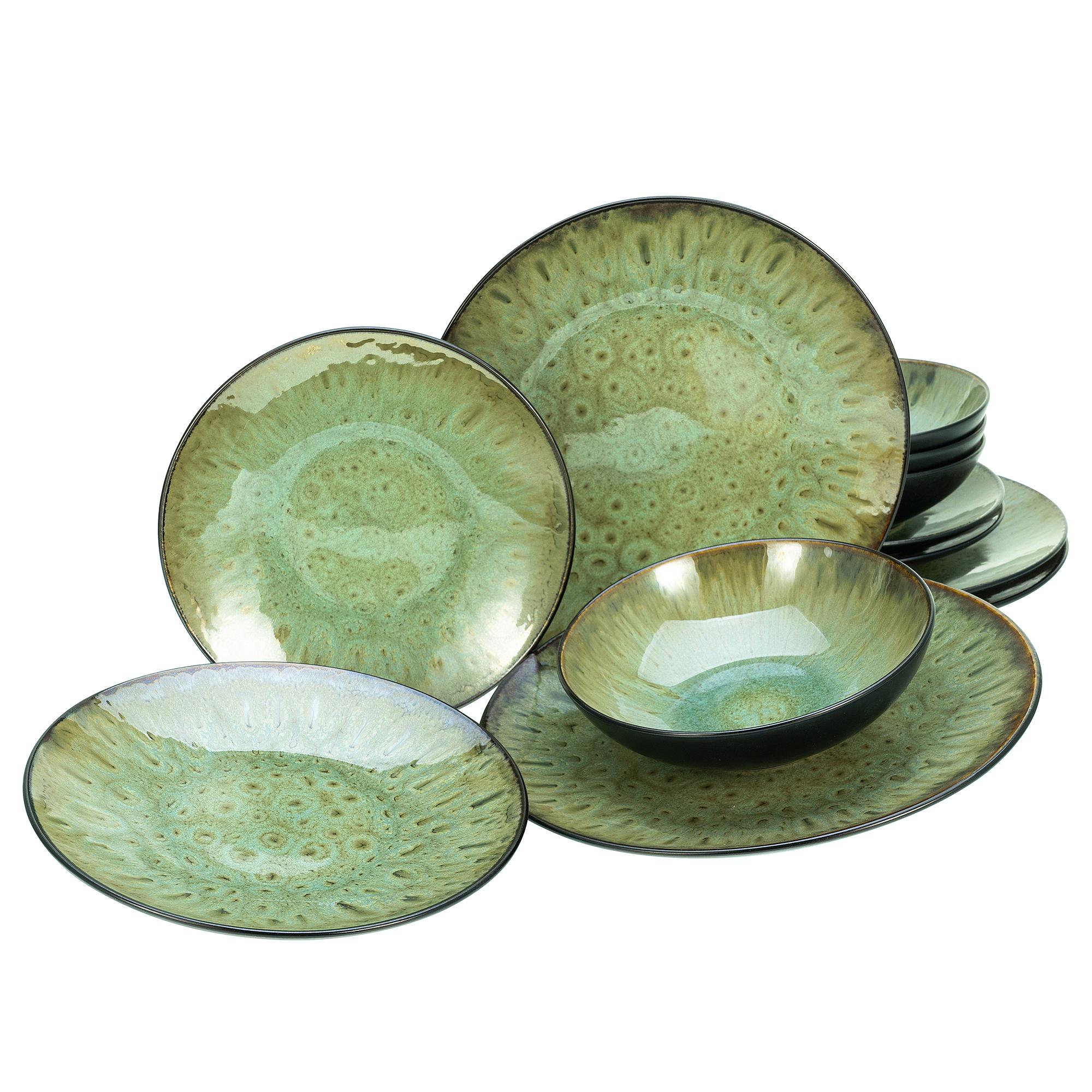 Jawa 12x Plate Set Stoneware Multicolored 0