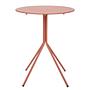 RENDEZVOUS Bistro Table Steel Orange Red Ø60 cm 4