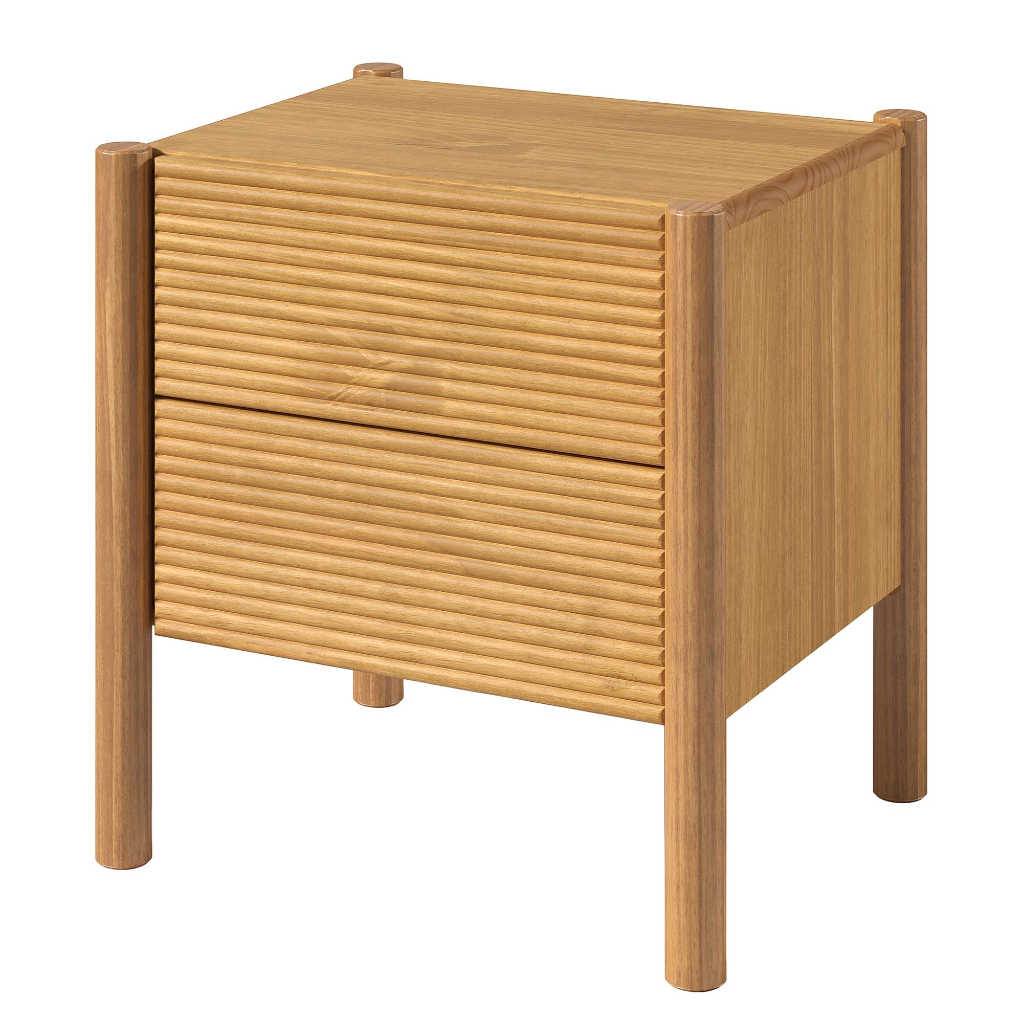 KOORE Nightstand Solid Pine Honey 0