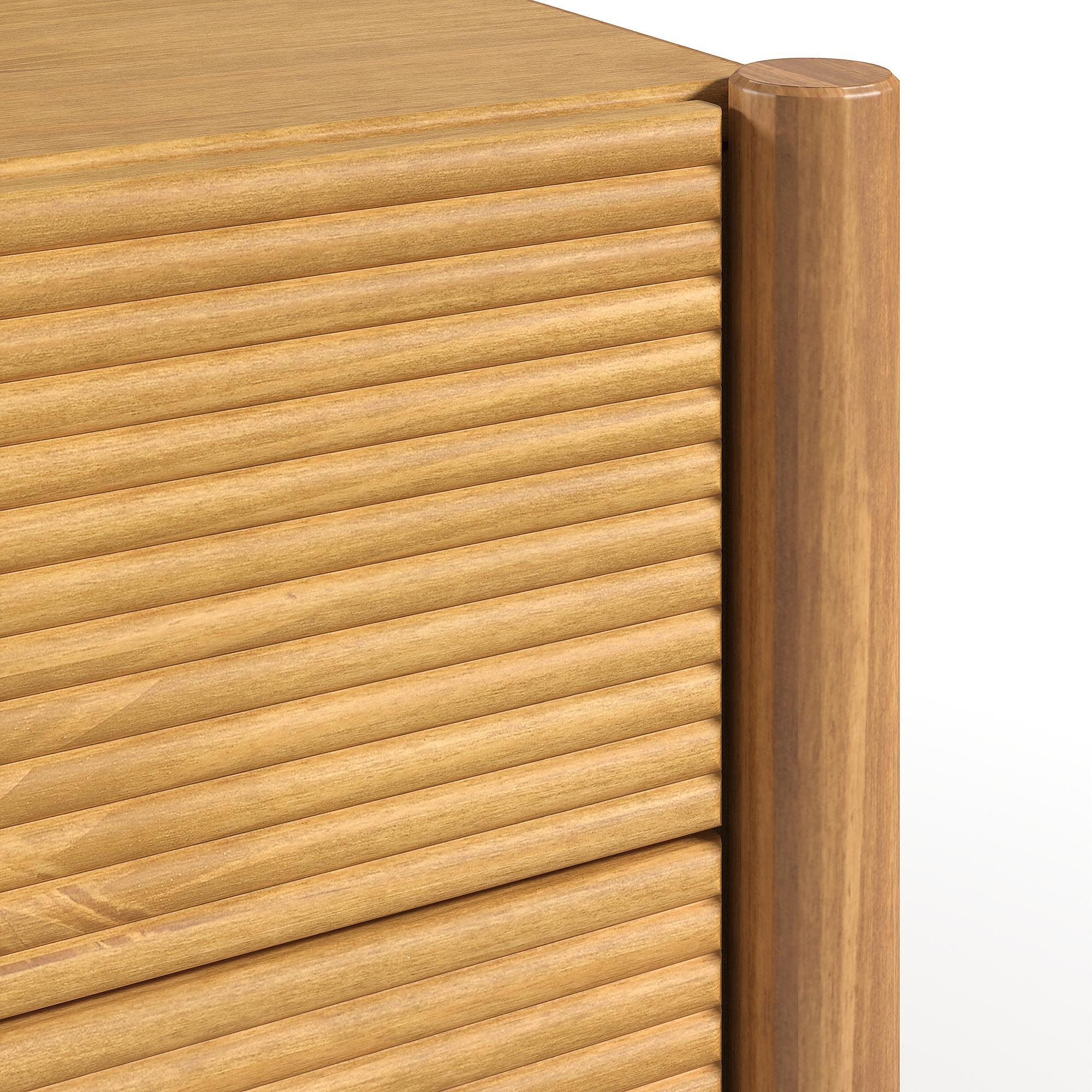 KOORE Nightstand Solid Pine Honey 4