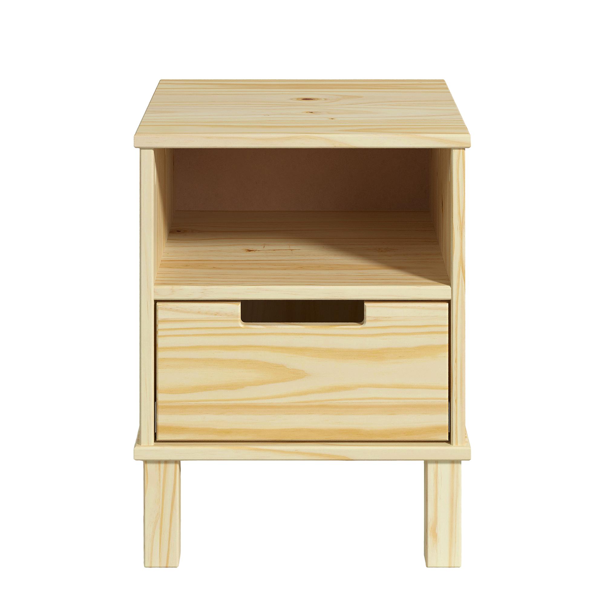 HAIYO Nightstand Solid Pine 1