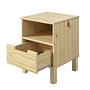 HAIYO Nightstand Solid Pine 2