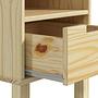 HAIYO Nightstand Solid Pine 4