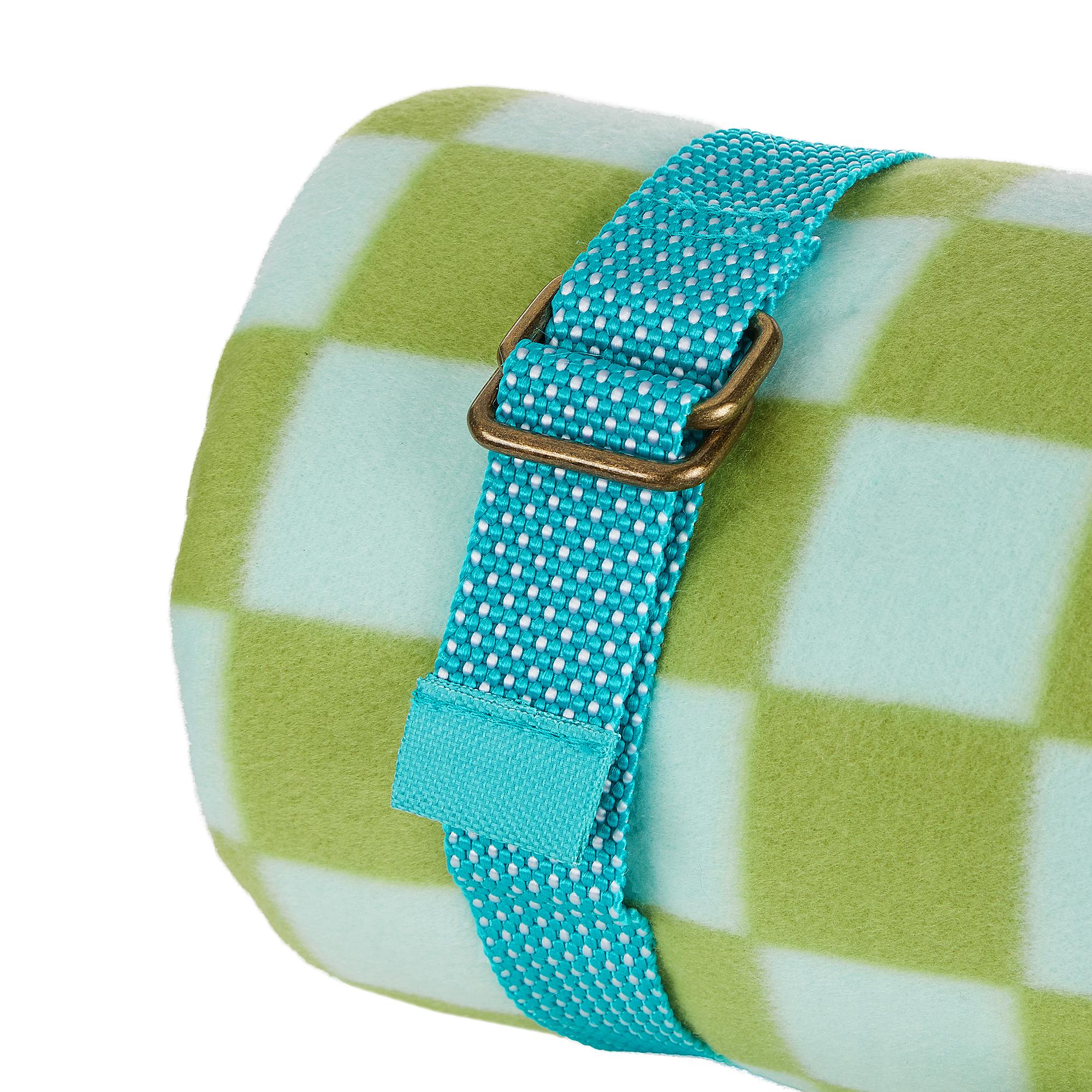 GET TOGETHER Picnic Blanket Blue Green 4