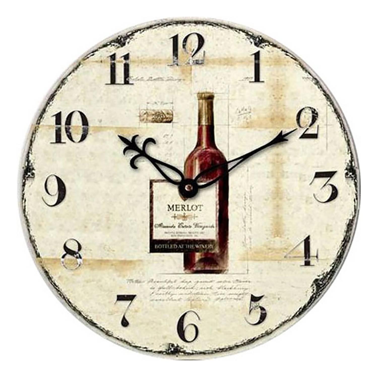 WT 1012 Wall Clock Merlot Multicolored 0