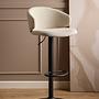 2x Bacavi Bar Stool Flat Weave Steel Beige 2