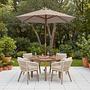 Sombrilla Parasol Eucalyptus Solid Taupe Ø200 cm 3