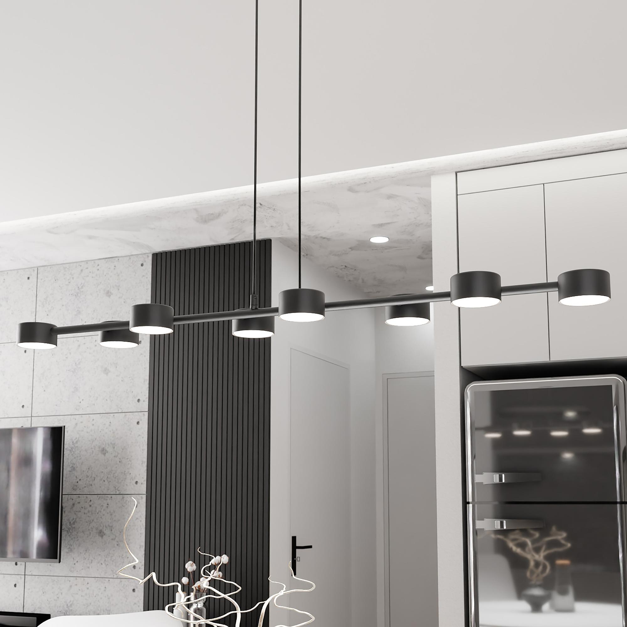Megara Pendant Light 8-Light Steel Black 1