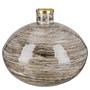 Stripes Vase Iron Brown 0