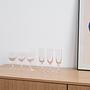 Glass Set Pink 1970s 1