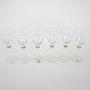 Set of Six Glasses Transparent 1970s 3